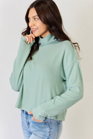 Shop HYFVE Long Sleeve Turtleneck Top - High-Quality U.S. Made Women’s Fashion with Free & Fast Shipping