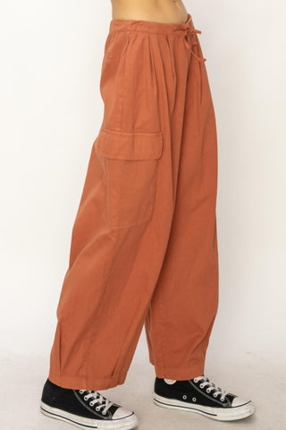 Shop HYFVE Drawstring Cargo Wide Leg Pants - High-Quality U.S. Made Women’s Fashion with Free & Fast Shipping