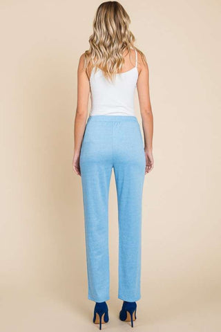 Shop Culture Code Full Size Pin Tuck Detail Slim Pants - High-Quality U.S. Made Women’s Fashion with Free & Fast Shipping