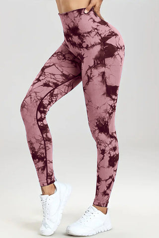 Shop Printed High Waist Active Pants - High-Quality U.S. Made Women’s Fashion with Free & Fast Shipping