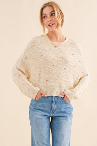 Shop And The Why Dolman Sleeves Sweater - High-Quality U.S. Made Women’s Fashion with Free & Fast Shipping