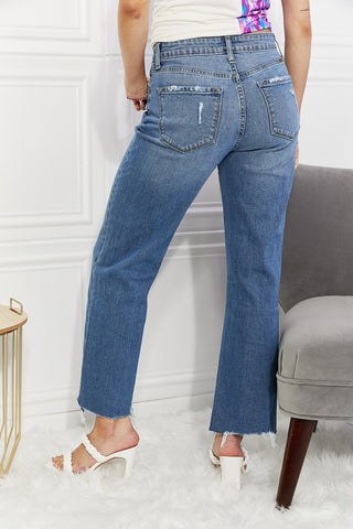 Shop Kancan Full Size Melanie Crop Wide Leg Jeans - High-Quality U.S. Made Women’s Fashion with Free & Fast Shipping