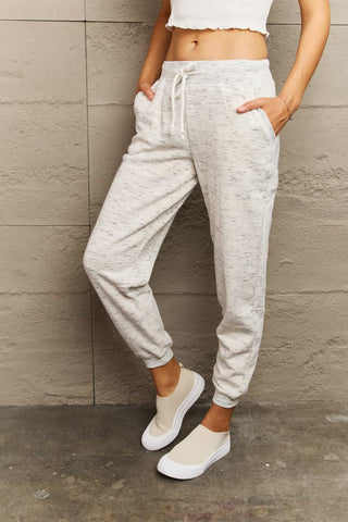 Shop Ninexis Full Size Tie Waist Long Sweatpants - High-Quality U.S. Made Women’s Fashion with Free Fast Shipping