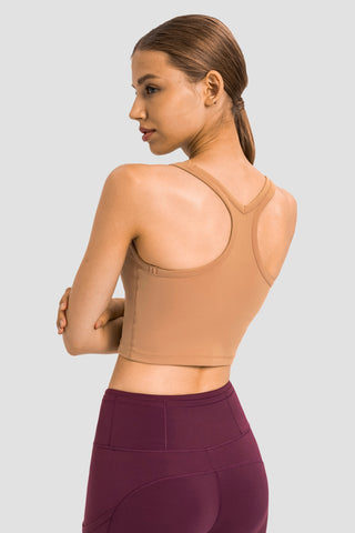 Shop Millennia Racerback Sports Bra - High-Quality U.S. Made Women’s Fashion with Free & Fast Shipping