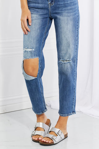 Shop RISEN Full Size Emily High Rise Relaxed Jeans - High-Quality U.S. Made Women’s Fashion with Free & Fast Shipping