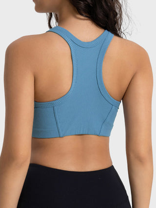 Shop Millennia Wide Strap Cropped Sport Tank - High-Quality U.S. Made Women’s Fashion with Free & Fast Shipping