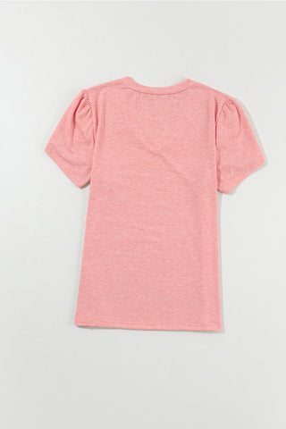 Shop V-Neck Petal Sleeve T-Shirt - High-Quality U.S. Made Women’s Fashion with Free & Fast Shipping