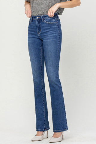 Shop Vervet by Flying Monkey High Waist Bootcut Jeans - High-Quality U.S. Made Women’s Fashion with Free & Fast Shipping