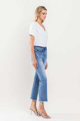 Shop Vervet by Flying Monkey Full Size High Rise Cropped Flare Jeans - High-Quality U.S. Made Women’s Fashion with Free Fast Shipping