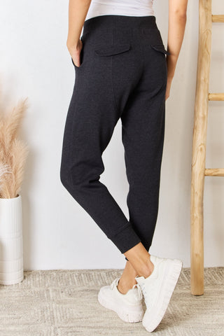 Shop RISEN Soft Knit Drawstring Cropped Joggers - High-Quality U.S. Made Women’s Fashion with Free & Fast Shipping