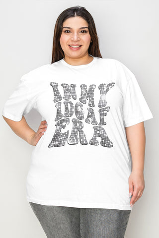 Shop White Simply Love Full Size IN MY IDGAF ERA Graphic T-Shirt - High-Quality U.S. Made Women’s Fashion with Free & Fast Shipping