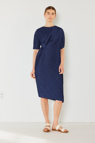 Shop Navy Marina West Swim Pleated Dolman Sleeve Dress - High-Quality U.S. Made Women’s Fashion with Free & Fast Shipping