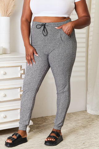 Shop Leggings Depot Full Size Joggers with Pockets - High-Quality U.S. Made Women’s Fashion with Free & Fast Shipping