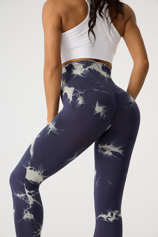 Shop Tie-Dye High Waist Active Pants - High-Quality U.S. Made Women’s Fashion with Free & Fast Shipping