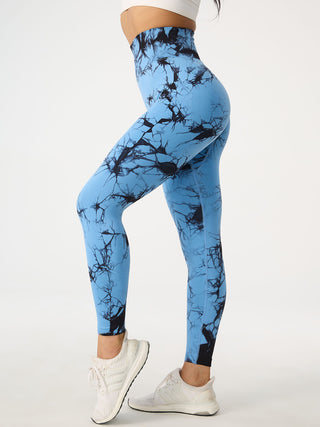 Shop Printed High Waist Active Pants - High-Quality U.S. Made Women’s Fashion with Free & Fast Shipping