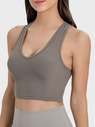 Shop Millennia Scoop Neck Wide Strap Active Tank - High-Quality U.S. Made Women’s Fashion with Free & Fast Shipping