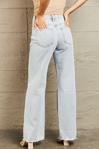 Shop BAYEAS High Waist Flare Jeans - High-Quality U.S. Made Women’s Fashion with Free & Fast Shipping