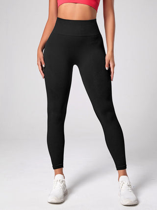 Shop Black High Waist Active Leggings - High-Quality U.S. Made Women’s Fashion with Free & Fast Shipping