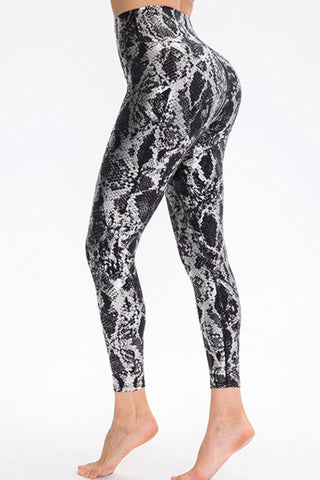 Shop Animal Print Slim Fit Wide Waistband Long Sports Pants - High-Quality U.S. Made Women’s Fashion with Free & Fast Shipping