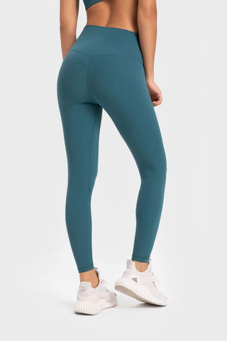 Shop Highly Stretchy Wide Waistband Yoga Leggings - High-Quality U.S. Made Women’s Fashion with Free & Fast Shipping