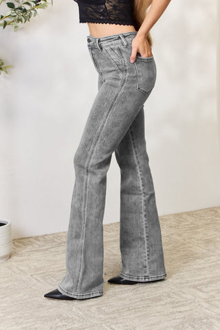 Shop Kancan High Waist Slim Flare Jeans - High-Quality U.S. Made Women’s Fashion with Free & Fast Shipping