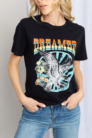 Shop mineB Full Size DREAMER Graphic T-Shirt - High-Quality U.S. Made Women’s Fashion with Free & Fast Shipping