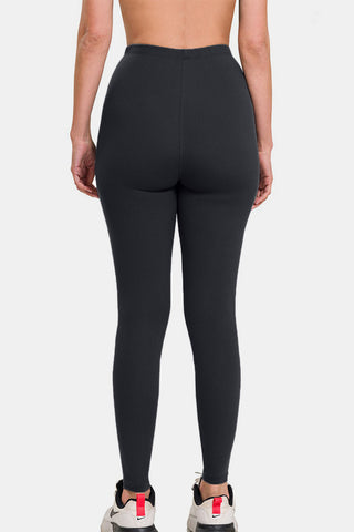 Shop Zenana Premium Microfiber High Waist Leggings - High-Quality U.S. Made Women’s Fashion with Free & Fast Shipping