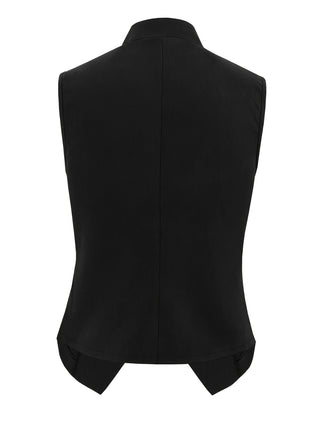 Shop Button Up Surplice Vest - High-Quality U.S. Made Women’s Fashion with Free & Fast Shipping