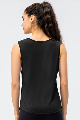 Shop Cutout Reversible Active Tank - High-Quality U.S. Made Women’s Fashion with Free & Fast Shipping