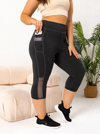 Shop Plus Size Pocketed High Waist Active Leggings - High-Quality U.S. Made Women’s Fashion with Free & Fast Shipping