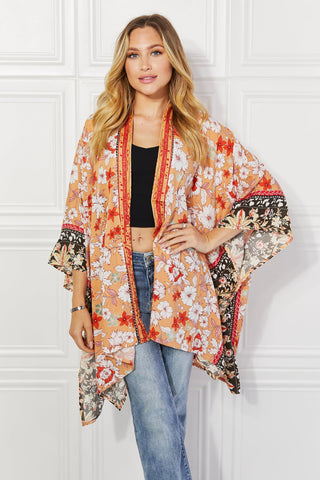 Shop Justin Taylor Peachy Keen Cover-Up Kimono - High-Quality U.S. Made Women’s Fashion with Free & Fast Shipping