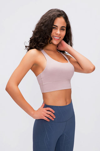 Shop Pink Millennia Double X Sports Bra - Basic Colors - High-Quality U.S. Made Women’s Fashion with Free & Fast Shipping