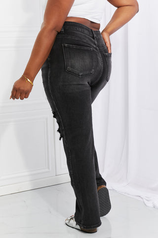 Shop RISEN Full Size Lois Distressed Loose Fit Jeans - High-Quality U.S. Made Women’s Fashion with Free & Fast Shipping