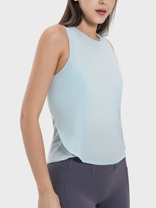 Shop Millennia Round Neck Active Tank - High-Quality U.S. Made Women’s Fashion with Free & Fast Shipping