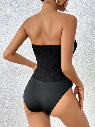 Shop Strapless Sweetheart Neck Bodysuit - High-Quality U.S. Made Women’s Fashion with Free & Fast Shipping