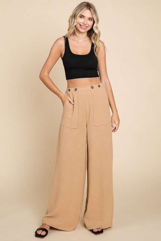 Shop Iced Coffee Culture Code Full Size High Waist Wide Leg Cargo Pants - High-Quality U.S. Made Women’s Fashion with Free & Fast Shipping