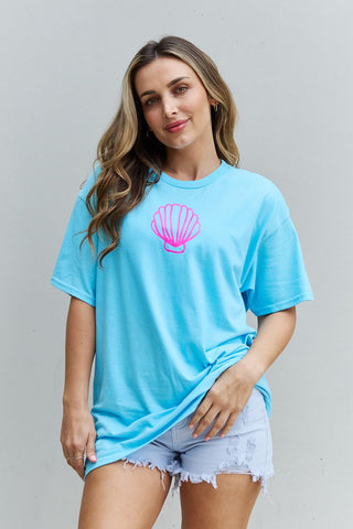 Shop Aqua Sweet Claire "More Beach Days" Oversized Graphic T-Shirt - High-Quality U.S. Made Women’s Fashion with Free & Fast Shipping