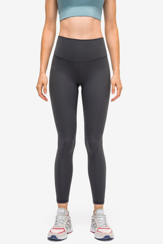 Shop Dark Gray Invisible Pocket Sports Leggings - High-Quality U.S. Made Women’s Fashion with Free & Fast Shipping