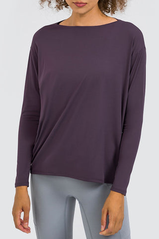 Shop Mulberry Millennia Loose Fit Active Top - High-Quality U.S. Made Women’s Fashion with Free & Fast Shipping