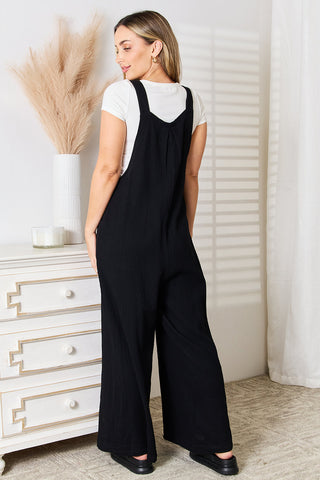 Shop Wide Leg Overalls with Pockets - High-Quality U.S. Made Women’s Fashion with Free & Fast Shipping