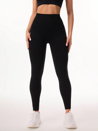 Shop Black Pocketed High Waist Active Leggings - High-Quality U.S. Made Women’s Fashion with Free & Fast Shipping