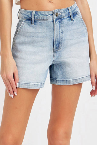 Shop Risen Full Size High Rise Denim Shorts - High-Quality U.S. Made Women’s Fashion with Free Fast Shipping