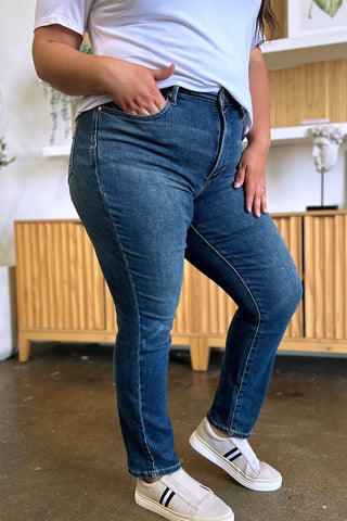 Shop Judy Blue Full Size Tummy Control High Waist Slim Jeans - High-Quality U.S. Made Women’s Fashion with Free & Fast Shipping