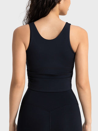 Shop Millennia Cropped Sport Tank - High-Quality U.S. Made Women’s Fashion with Free & Fast Shipping