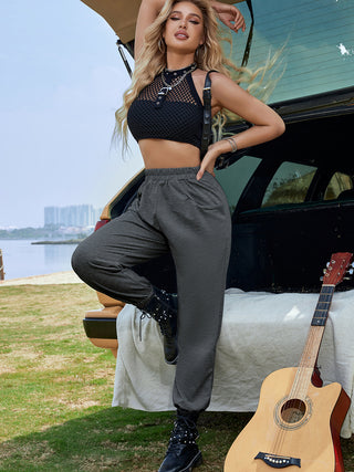 Shop Elastic Waist Sweatpants - High-Quality U.S. Made Women’s Fashion with Free Fast Shipping