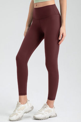 Shop Wide Waistband Slim Fit Active Leggings - High-Quality U.S. Made Women’s Fashion with Free & Fast Shipping