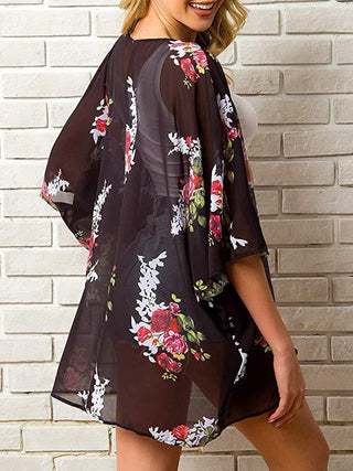 Shop Open Front Half Sleeve Cover-Up - High-Quality U.S. Made Women’s Fashion with Free Fast Shipping