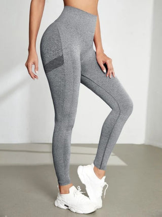 Shop Gray High Waist Active Leggings - High-Quality U.S. Made Women’s Fashion with Free & Fast Shipping