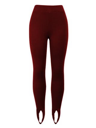 Shop Ribbed Mid Waist Leggings - High-Quality U.S. Made Women’s Fashion with Free & Fast Shipping