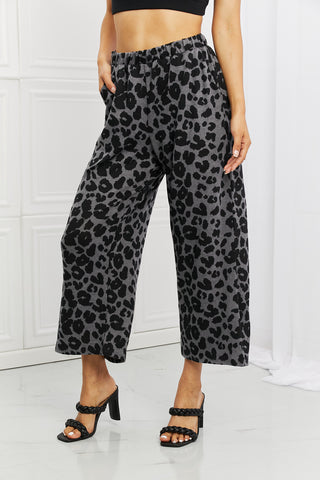 Shop Leopard BOMBOM Stay Cozy Pattern Wide Leg Pants - High-Quality U.S. Made Women’s Fashion with Free & Fast Shipping